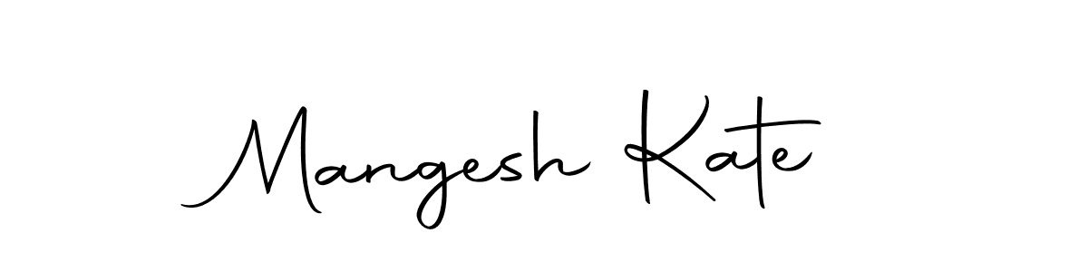 Mangesh Kate stylish signature style. Best Handwritten Sign (Autography-DOLnW) for my name. Handwritten Signature Collection Ideas for my name Mangesh Kate. Mangesh Kate signature style 10 images and pictures png