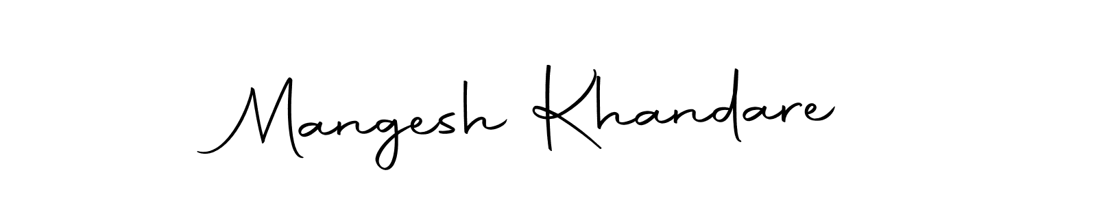 Create a beautiful signature design for name Mangesh Khandare. With this signature (Autography-DOLnW) fonts, you can make a handwritten signature for free. Mangesh Khandare signature style 10 images and pictures png