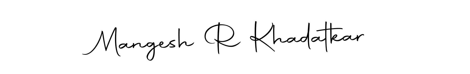 You can use this online signature creator to create a handwritten signature for the name Mangesh R Khadatkar. This is the best online autograph maker. Mangesh R Khadatkar signature style 10 images and pictures png