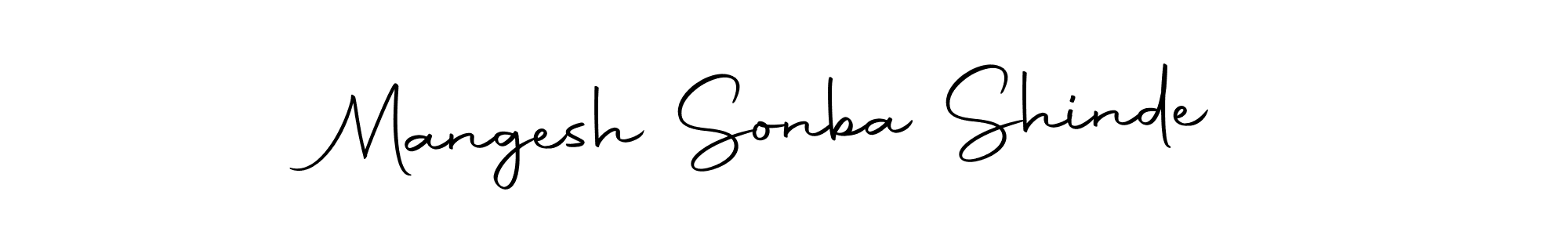 How to make Mangesh Sonba Shinde name signature. Use Autography-DOLnW style for creating short signs online. This is the latest handwritten sign. Mangesh Sonba Shinde signature style 10 images and pictures png