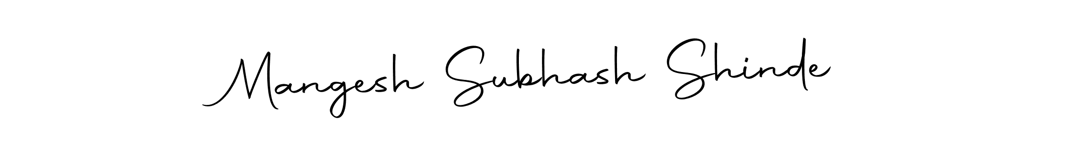 Create a beautiful signature design for name Mangesh Subhash Shinde. With this signature (Autography-DOLnW) fonts, you can make a handwritten signature for free. Mangesh Subhash Shinde signature style 10 images and pictures png