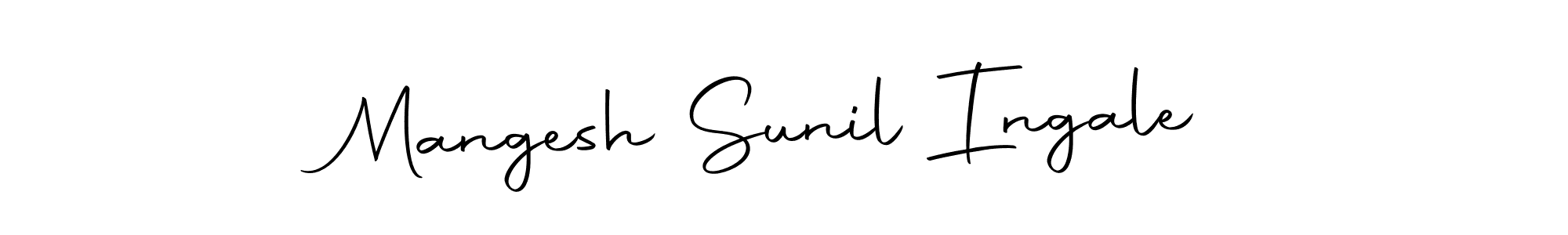 Make a beautiful signature design for name Mangesh Sunil Ingale. Use this online signature maker to create a handwritten signature for free. Mangesh Sunil Ingale signature style 10 images and pictures png