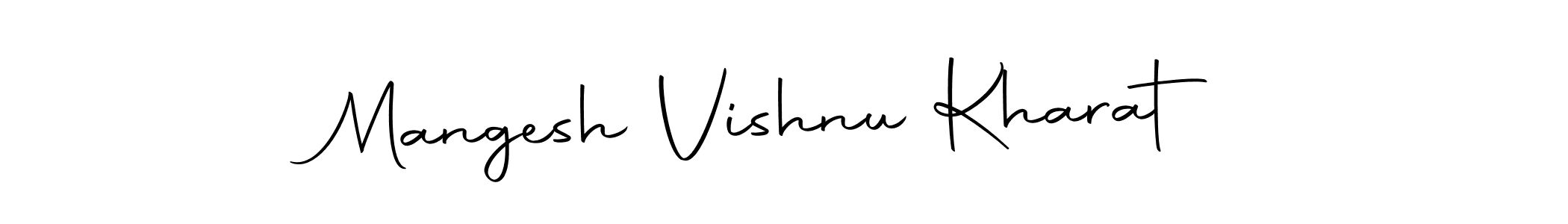 Use a signature maker to create a handwritten signature online. With this signature software, you can design (Autography-DOLnW) your own signature for name Mangesh Vishnu Kharat. Mangesh Vishnu Kharat signature style 10 images and pictures png