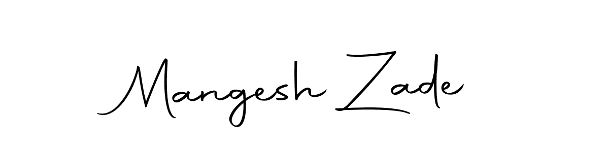 Create a beautiful signature design for name Mangesh Zade. With this signature (Autography-DOLnW) fonts, you can make a handwritten signature for free. Mangesh Zade signature style 10 images and pictures png