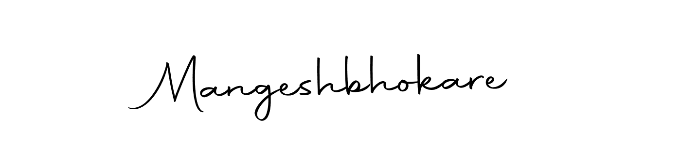 How to make Mangeshbhokare name signature. Use Autography-DOLnW style for creating short signs online. This is the latest handwritten sign. Mangeshbhokare signature style 10 images and pictures png