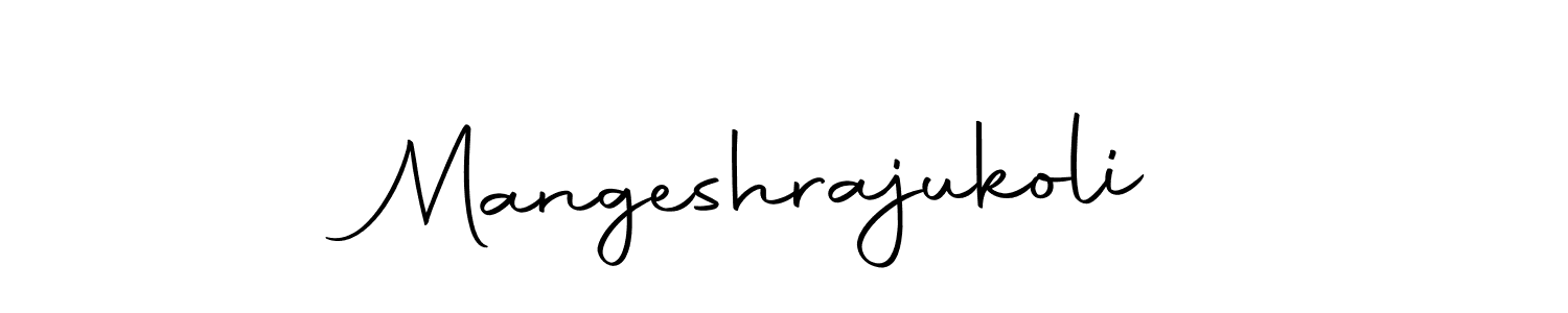 Similarly Autography-DOLnW is the best handwritten signature design. Signature creator online .You can use it as an online autograph creator for name Mangeshrajukoli. Mangeshrajukoli signature style 10 images and pictures png