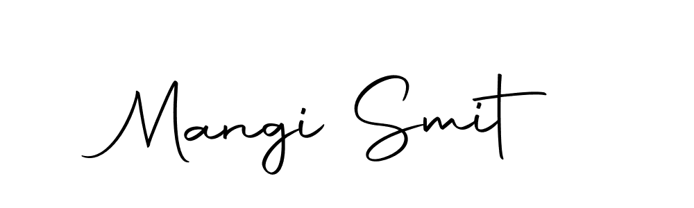 Make a beautiful signature design for name Mangi Smit. With this signature (Autography-DOLnW) style, you can create a handwritten signature for free. Mangi Smit signature style 10 images and pictures png