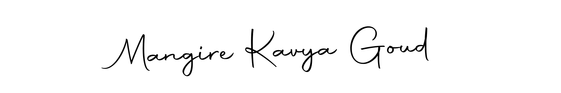 The best way (Autography-DOLnW) to make a short signature is to pick only two or three words in your name. The name Mangire Kavya Goud include a total of six letters. For converting this name. Mangire Kavya Goud signature style 10 images and pictures png
