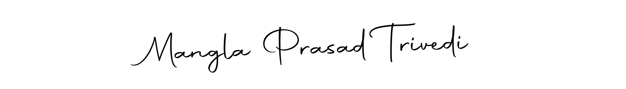 Make a short Mangla Prasad Trivedi signature style. Manage your documents anywhere anytime using Autography-DOLnW. Create and add eSignatures, submit forms, share and send files easily. Mangla Prasad Trivedi signature style 10 images and pictures png