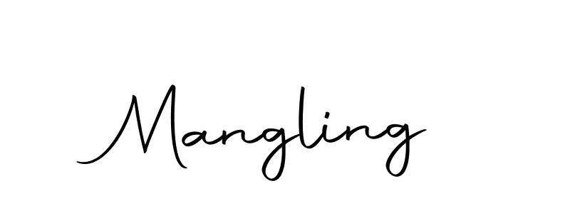 How to make Mangling signature? Autography-DOLnW is a professional autograph style. Create handwritten signature for Mangling name. Mangling signature style 10 images and pictures png