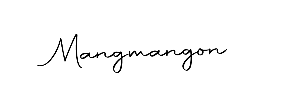 Use a signature maker to create a handwritten signature online. With this signature software, you can design (Autography-DOLnW) your own signature for name Mangmangon. Mangmangon signature style 10 images and pictures png