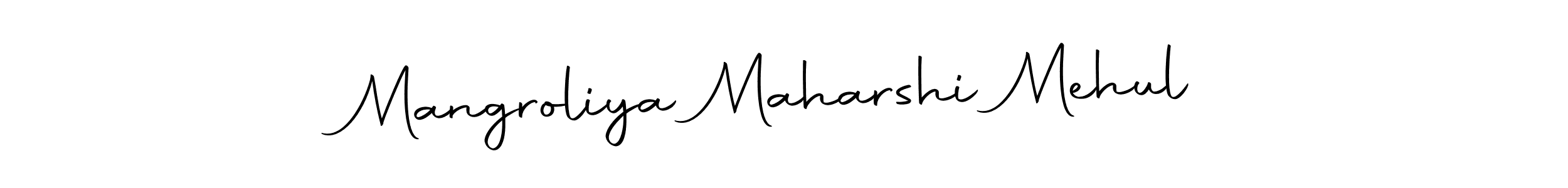 You can use this online signature creator to create a handwritten signature for the name Mangroliya Maharshi Mehul. This is the best online autograph maker. Mangroliya Maharshi Mehul signature style 10 images and pictures png
