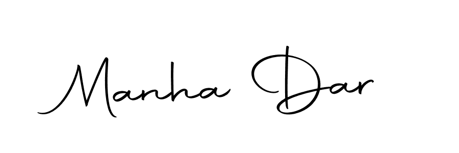 Design your own signature with our free online signature maker. With this signature software, you can create a handwritten (Autography-DOLnW) signature for name Manha Dar. Manha Dar signature style 10 images and pictures png