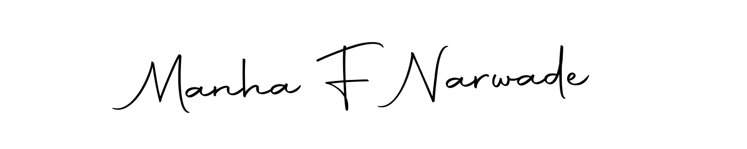 Also we have Manha F Narwade name is the best signature style. Create professional handwritten signature collection using Autography-DOLnW autograph style. Manha F Narwade signature style 10 images and pictures png