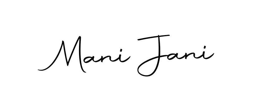 Make a beautiful signature design for name Mani Jani. Use this online signature maker to create a handwritten signature for free. Mani Jani signature style 10 images and pictures png