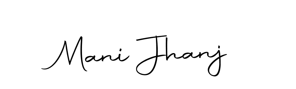 Use a signature maker to create a handwritten signature online. With this signature software, you can design (Autography-DOLnW) your own signature for name Mani Jhanj. Mani Jhanj signature style 10 images and pictures png