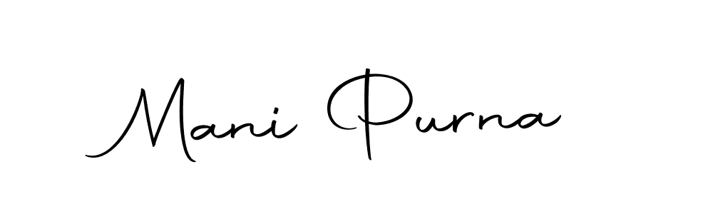 Make a beautiful signature design for name Mani Purna. With this signature (Autography-DOLnW) style, you can create a handwritten signature for free. Mani Purna signature style 10 images and pictures png