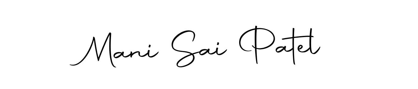 Mani Sai Patel stylish signature style. Best Handwritten Sign (Autography-DOLnW) for my name. Handwritten Signature Collection Ideas for my name Mani Sai Patel. Mani Sai Patel signature style 10 images and pictures png