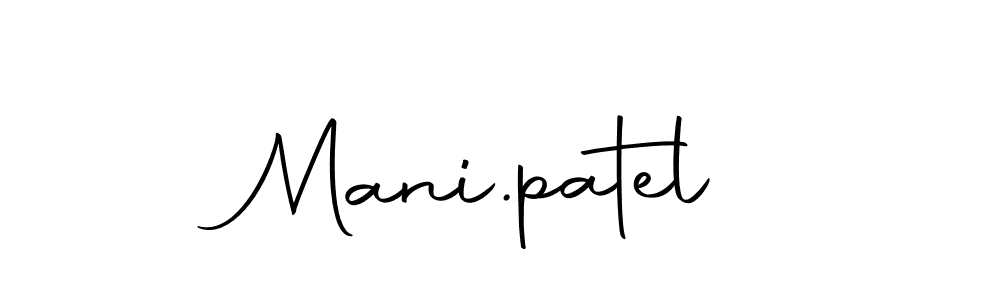 Use a signature maker to create a handwritten signature online. With this signature software, you can design (Autography-DOLnW) your own signature for name Mani.patel. Mani.patel signature style 10 images and pictures png