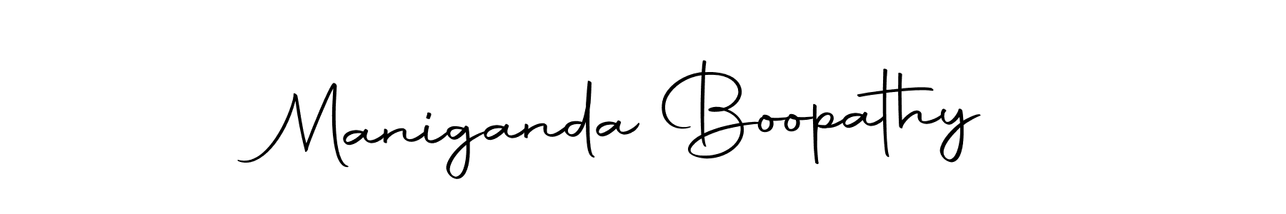 You can use this online signature creator to create a handwritten signature for the name Maniganda Boopathy. This is the best online autograph maker. Maniganda Boopathy signature style 10 images and pictures png