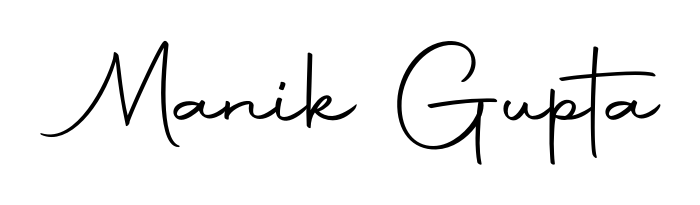 Practice writing Manik Gupta with the flow of Autography-DOLnW lettering. A fantastic source of inspiration for developing your personal signature style. Manik Gupta signature style 10 images and pictures png