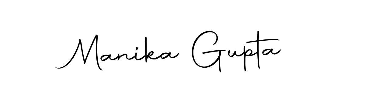 Design your own signature with our free online signature maker. With this signature software, you can create a handwritten (Autography-DOLnW) signature for name Manika Gupta. Manika Gupta signature style 10 images and pictures png