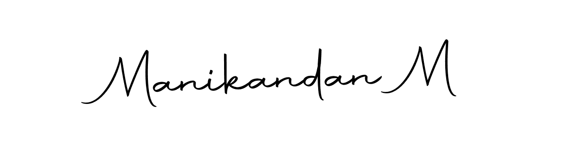Design your own signature with our free online signature maker. With this signature software, you can create a handwritten (Autography-DOLnW) signature for name Manikandan M. Manikandan M signature style 10 images and pictures png