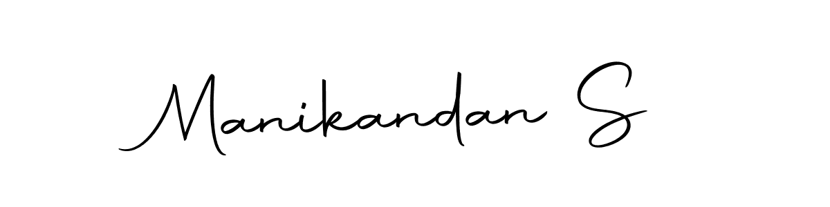 How to make Manikandan S name signature. Use Autography-DOLnW style for creating short signs online. This is the latest handwritten sign. Manikandan S signature style 10 images and pictures png