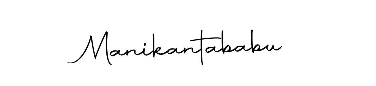 Create a beautiful signature design for name Manikantababu. With this signature (Autography-DOLnW) fonts, you can make a handwritten signature for free. Manikantababu signature style 10 images and pictures png