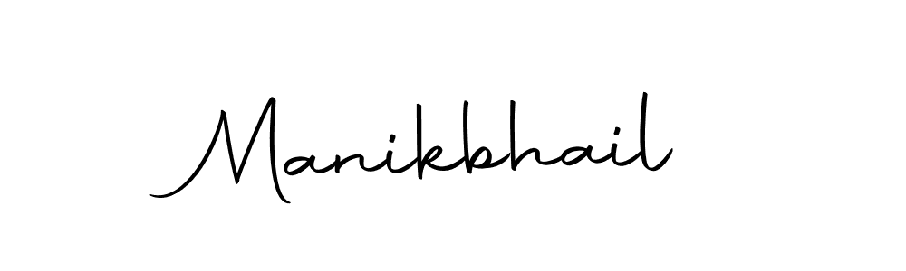 Use a signature maker to create a handwritten signature online. With this signature software, you can design (Autography-DOLnW) your own signature for name Manikbhail. Manikbhail signature style 10 images and pictures png