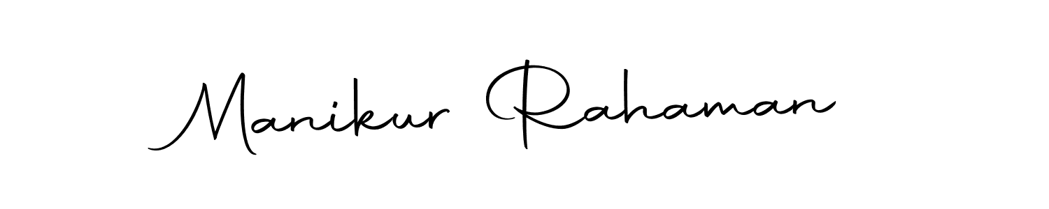 Create a beautiful signature design for name Manikur Rahaman. With this signature (Autography-DOLnW) fonts, you can make a handwritten signature for free. Manikur Rahaman signature style 10 images and pictures png