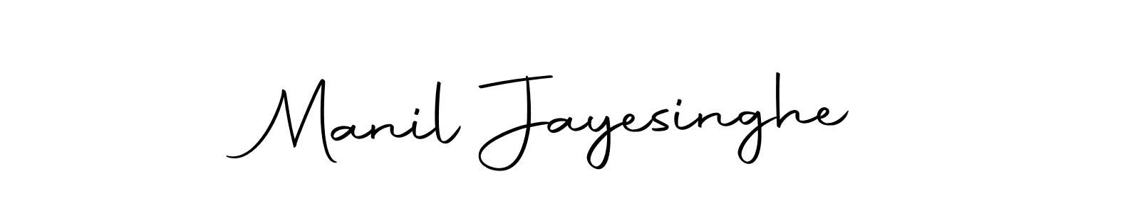 The best way (Autography-DOLnW) to make a short signature is to pick only two or three words in your name. The name Manil Jayesinghe include a total of six letters. For converting this name. Manil Jayesinghe signature style 10 images and pictures png