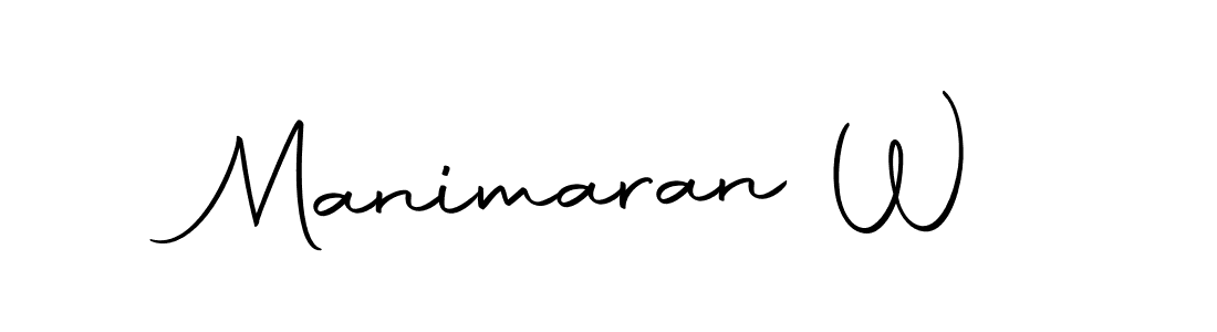 Use a signature maker to create a handwritten signature online. With this signature software, you can design (Autography-DOLnW) your own signature for name Manimaran W. Manimaran W signature style 10 images and pictures png
