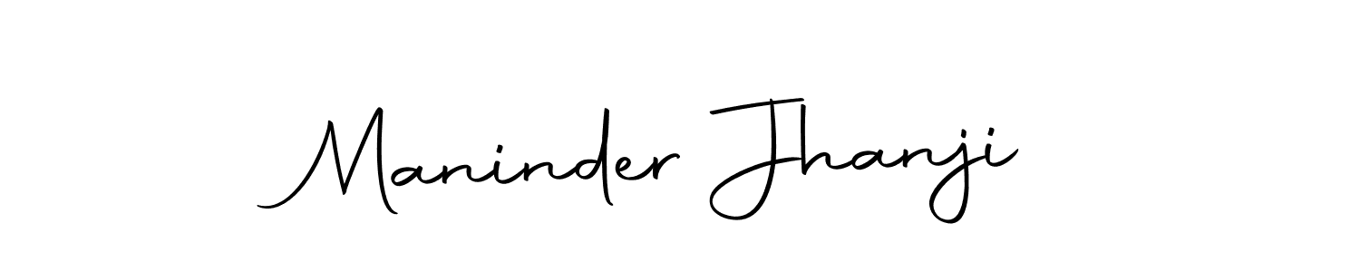 How to make Maninder Jhanji signature? Autography-DOLnW is a professional autograph style. Create handwritten signature for Maninder Jhanji name. Maninder Jhanji signature style 10 images and pictures png