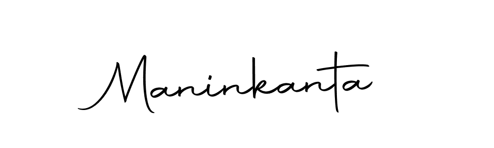 Design your own signature with our free online signature maker. With this signature software, you can create a handwritten (Autography-DOLnW) signature for name Maninkanta. Maninkanta signature style 10 images and pictures png