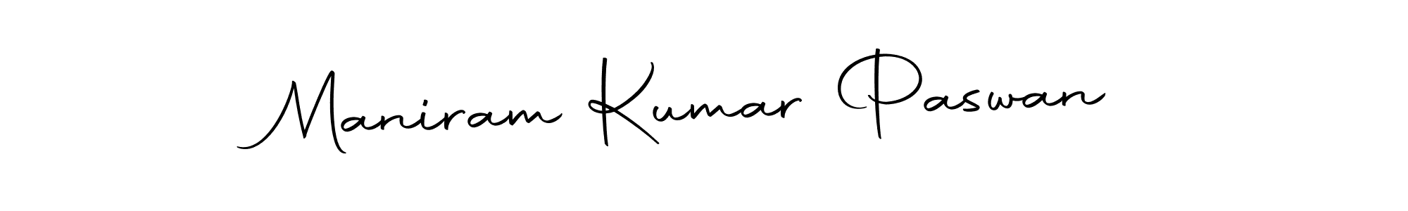 Design your own signature with our free online signature maker. With this signature software, you can create a handwritten (Autography-DOLnW) signature for name Maniram Kumar Paswan. Maniram Kumar Paswan signature style 10 images and pictures png