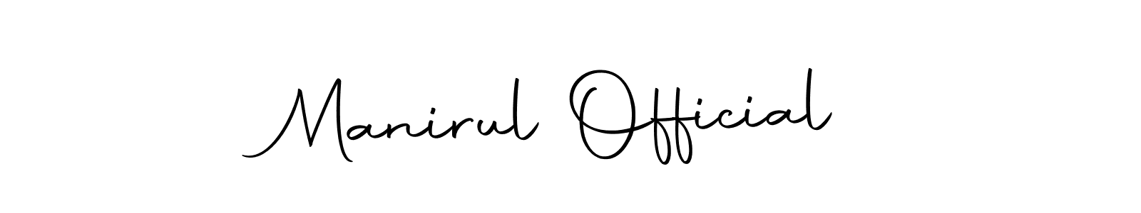 How to make Manirul Official signature? Autography-DOLnW is a professional autograph style. Create handwritten signature for Manirul Official name. Manirul Official signature style 10 images and pictures png