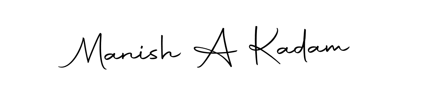 Use a signature maker to create a handwritten signature online. With this signature software, you can design (Autography-DOLnW) your own signature for name Manish A Kadam. Manish A Kadam signature style 10 images and pictures png