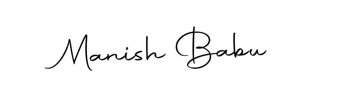 Design your own signature with our free online signature maker. With this signature software, you can create a handwritten (Autography-DOLnW) signature for name Manish Babu. Manish Babu signature style 10 images and pictures png