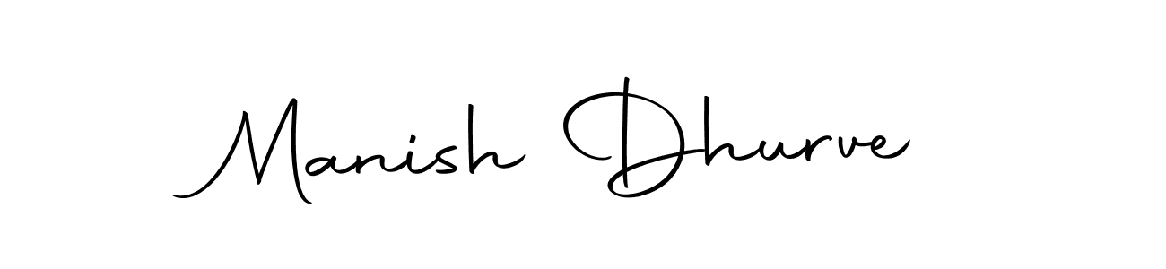 How to make Manish Dhurve name signature. Use Autography-DOLnW style for creating short signs online. This is the latest handwritten sign. Manish Dhurve signature style 10 images and pictures png