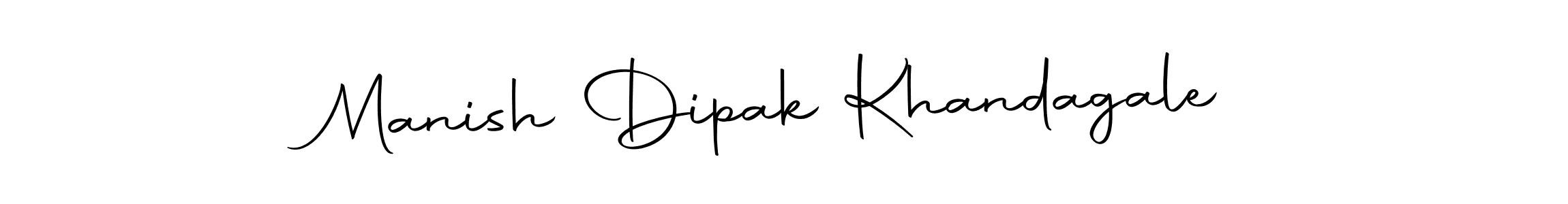 Also we have Manish Dipak Khandagale name is the best signature style. Create professional handwritten signature collection using Autography-DOLnW autograph style. Manish Dipak Khandagale signature style 10 images and pictures png