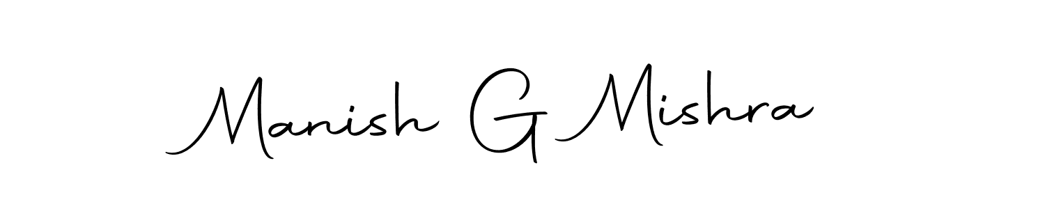 Design your own signature with our free online signature maker. With this signature software, you can create a handwritten (Autography-DOLnW) signature for name Manish G Mishra. Manish G Mishra signature style 10 images and pictures png