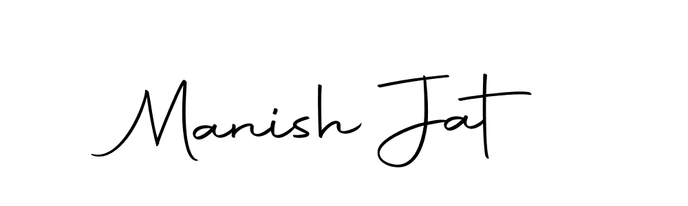 Manish Jat stylish signature style. Best Handwritten Sign (Autography-DOLnW) for my name. Handwritten Signature Collection Ideas for my name Manish Jat. Manish Jat signature style 10 images and pictures png