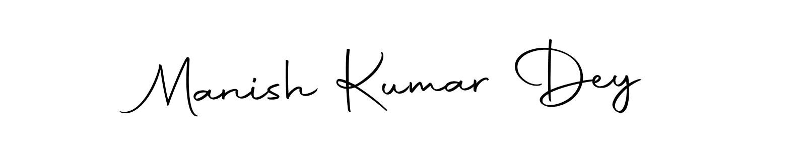 Create a beautiful signature design for name Manish Kumar Dey. With this signature (Autography-DOLnW) fonts, you can make a handwritten signature for free. Manish Kumar Dey signature style 10 images and pictures png