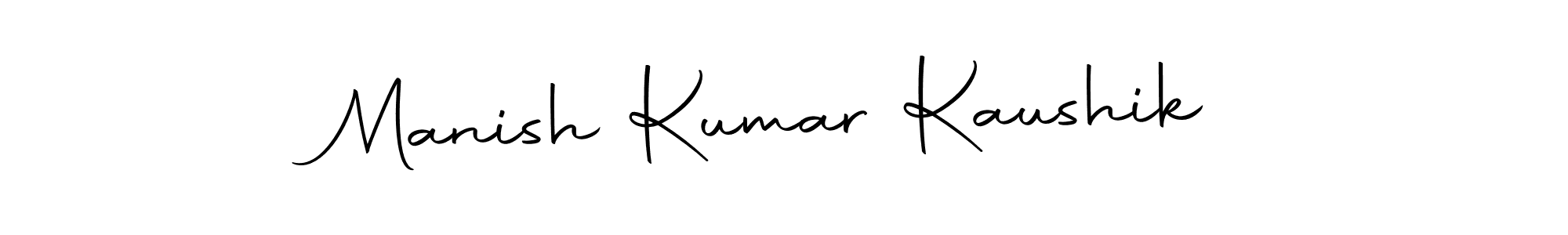 Make a beautiful signature design for name Manish Kumar Kaushik. Use this online signature maker to create a handwritten signature for free. Manish Kumar Kaushik signature style 10 images and pictures png