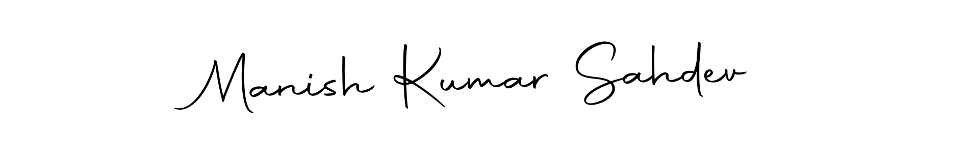 Also we have Manish Kumar Sahdev name is the best signature style. Create professional handwritten signature collection using Autography-DOLnW autograph style. Manish Kumar Sahdev signature style 10 images and pictures png