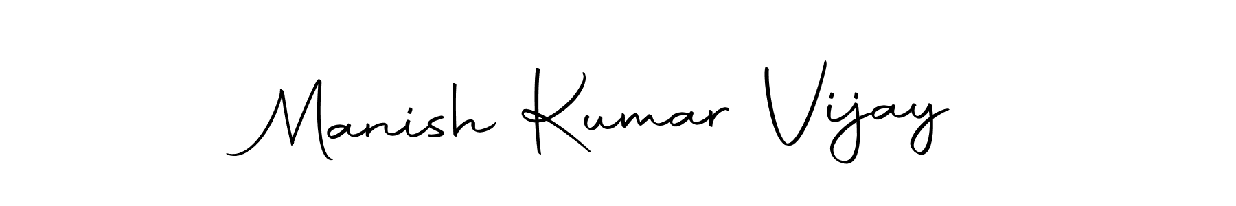 Make a beautiful signature design for name Manish Kumar Vijay. With this signature (Autography-DOLnW) style, you can create a handwritten signature for free. Manish Kumar Vijay signature style 10 images and pictures png