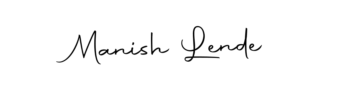 Once you've used our free online signature maker to create your best signature Autography-DOLnW style, it's time to enjoy all of the benefits that Manish Lende name signing documents. Manish Lende signature style 10 images and pictures png