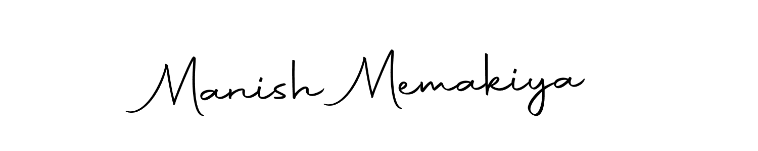 Design your own signature with our free online signature maker. With this signature software, you can create a handwritten (Autography-DOLnW) signature for name Manish Memakiya. Manish Memakiya signature style 10 images and pictures png