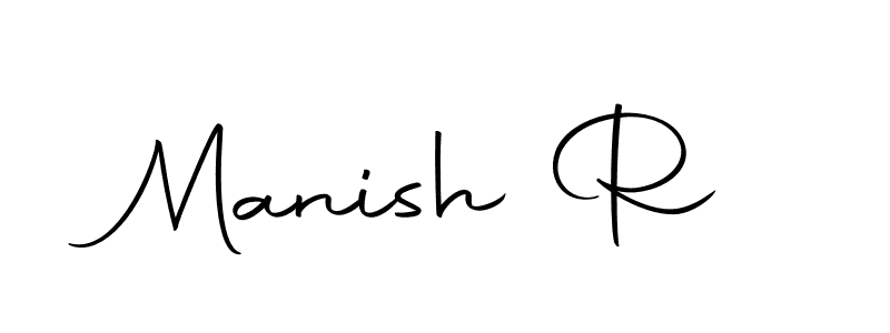 You should practise on your own different ways (Autography-DOLnW) to write your name (Manish R) in signature. don't let someone else do it for you. Manish R signature style 10 images and pictures png